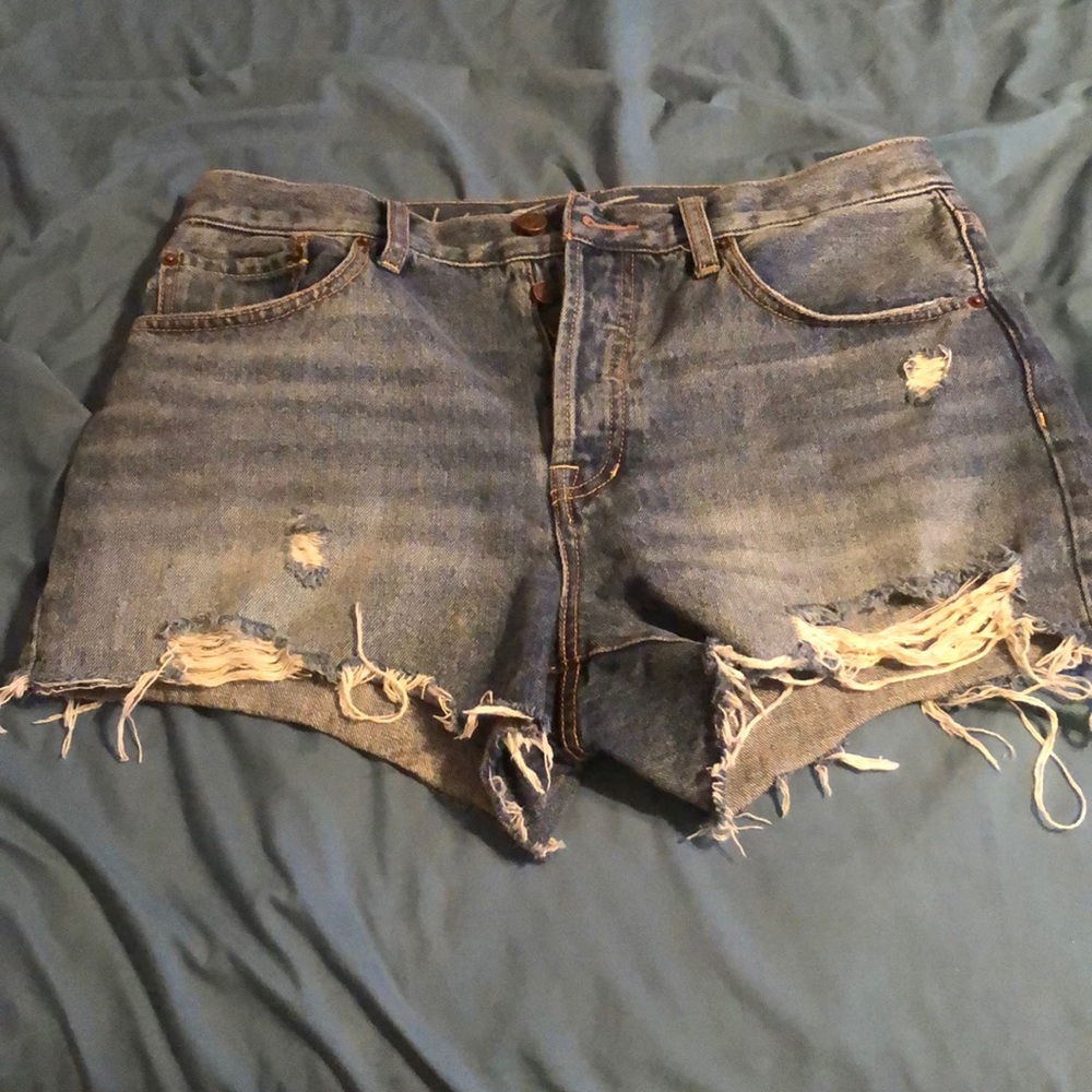 Free People Jean Shorts
